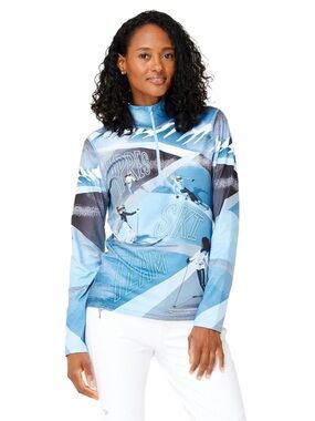 NWT Krimson Klover Apres Ski Team Quarter Zip Base Layer Top Small